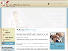 Tablet Screenshot of drlevinehospital.com